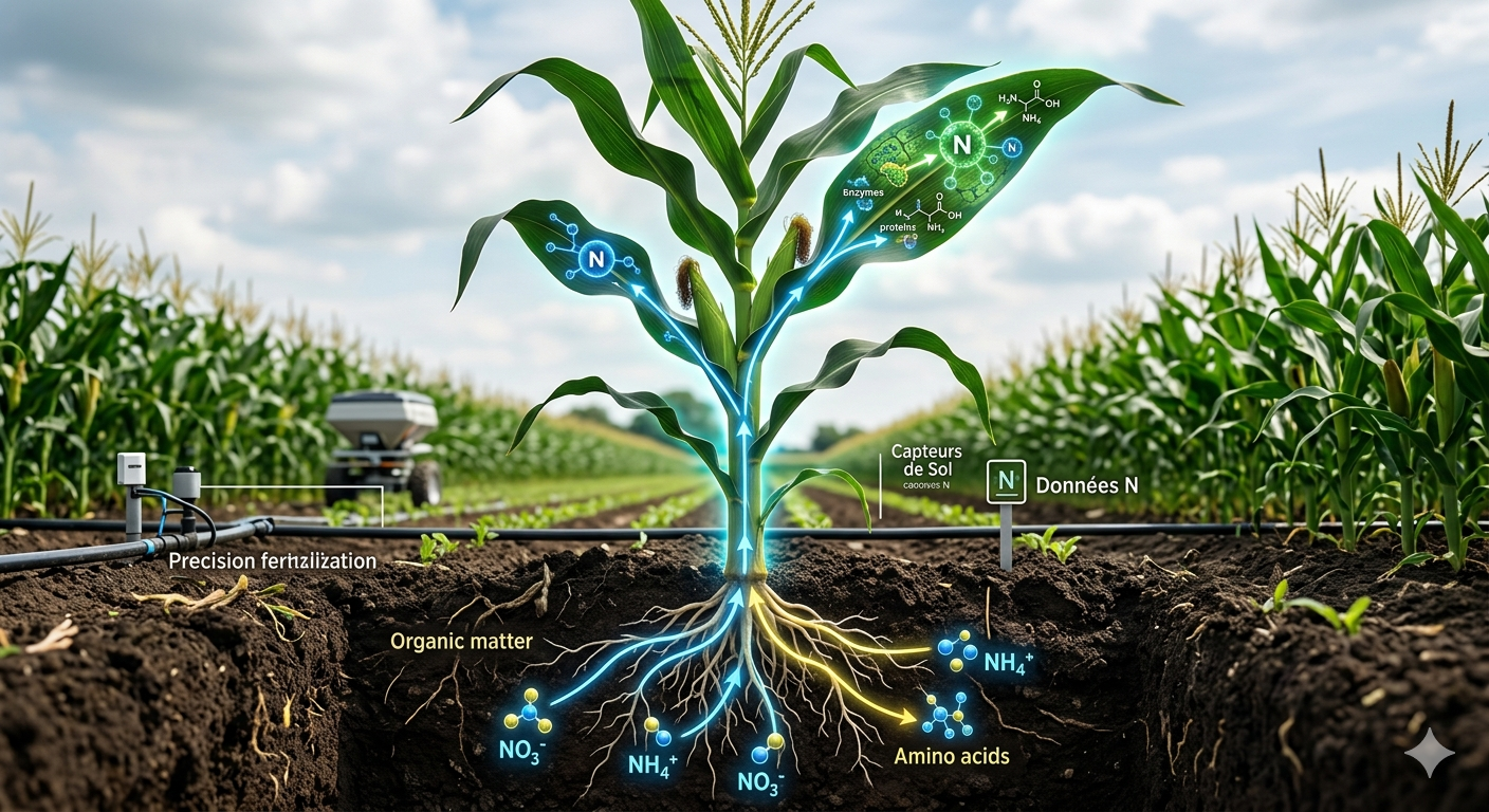 L'Assimilation de l'Azote par le Maïs : Mécanismes, Efficacité et Optimisation pour une Fertilisation Durab