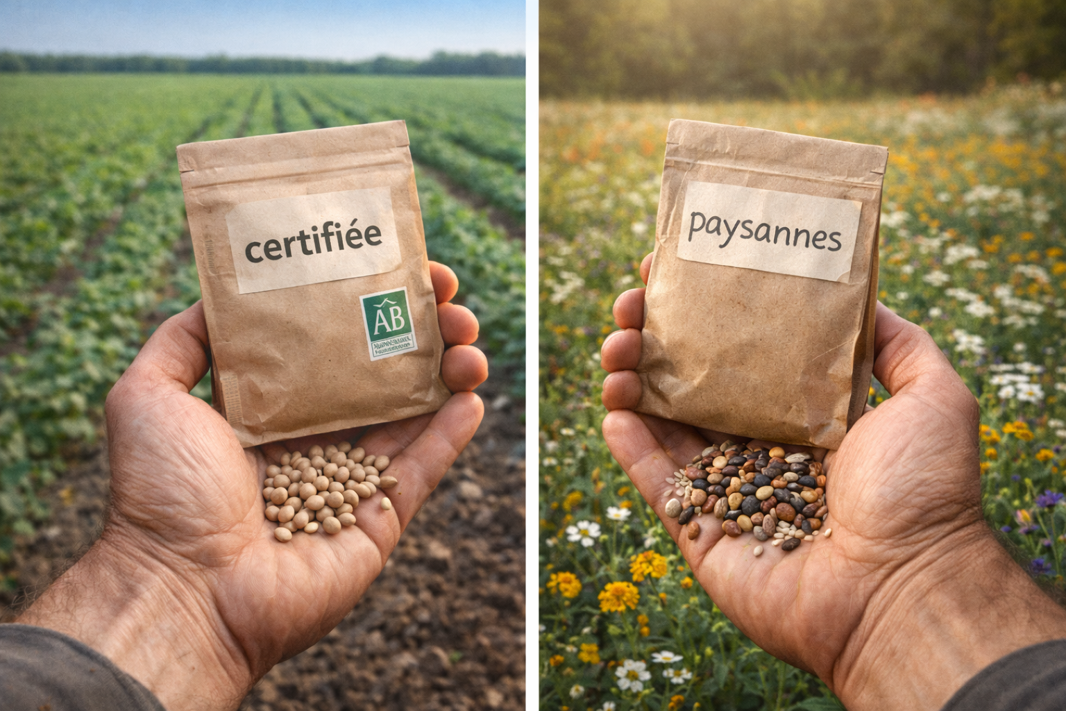 Semences paysannes vs semences certifiées : quelles différences juridiques et agronomiques ?
